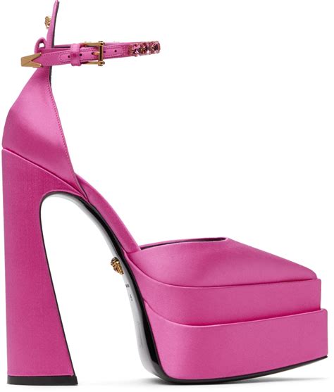 women versace platform heels|Versace tribute high heels.